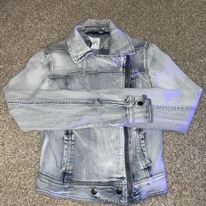 Moto denim jacket